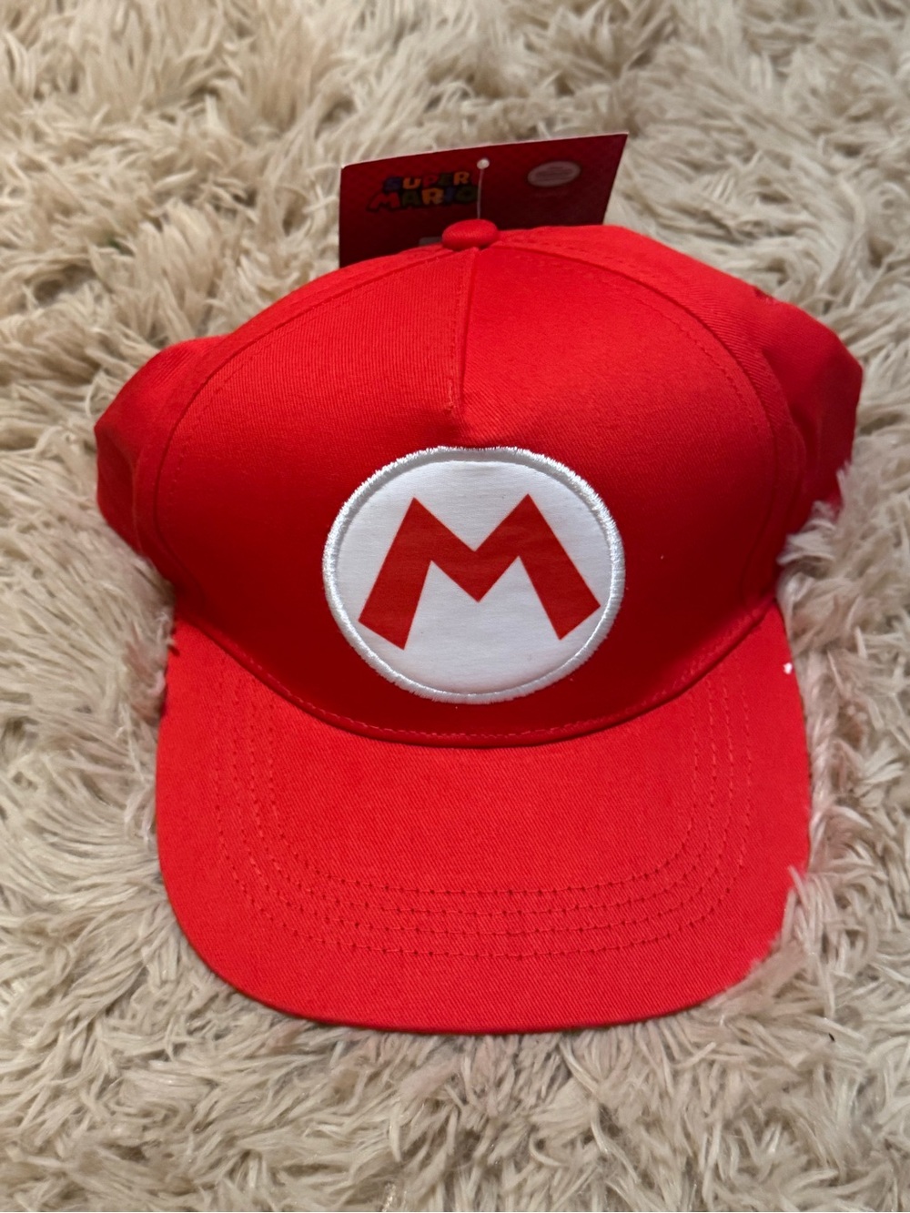 Nintendo Red Mario 'M' Logo Kids Cap